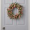 Summer Posey Artificial Mini Zinnia Caspia 24 Inch Decorative Floral Wreath